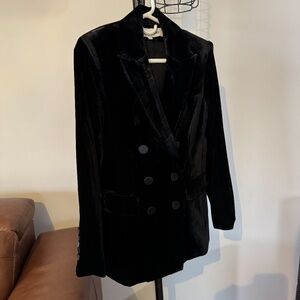 Veronica Beard Velvet Dickey Jacket Blazer